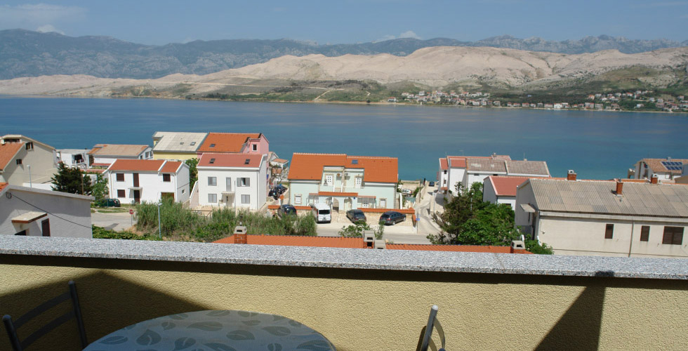 La vista dal balcone